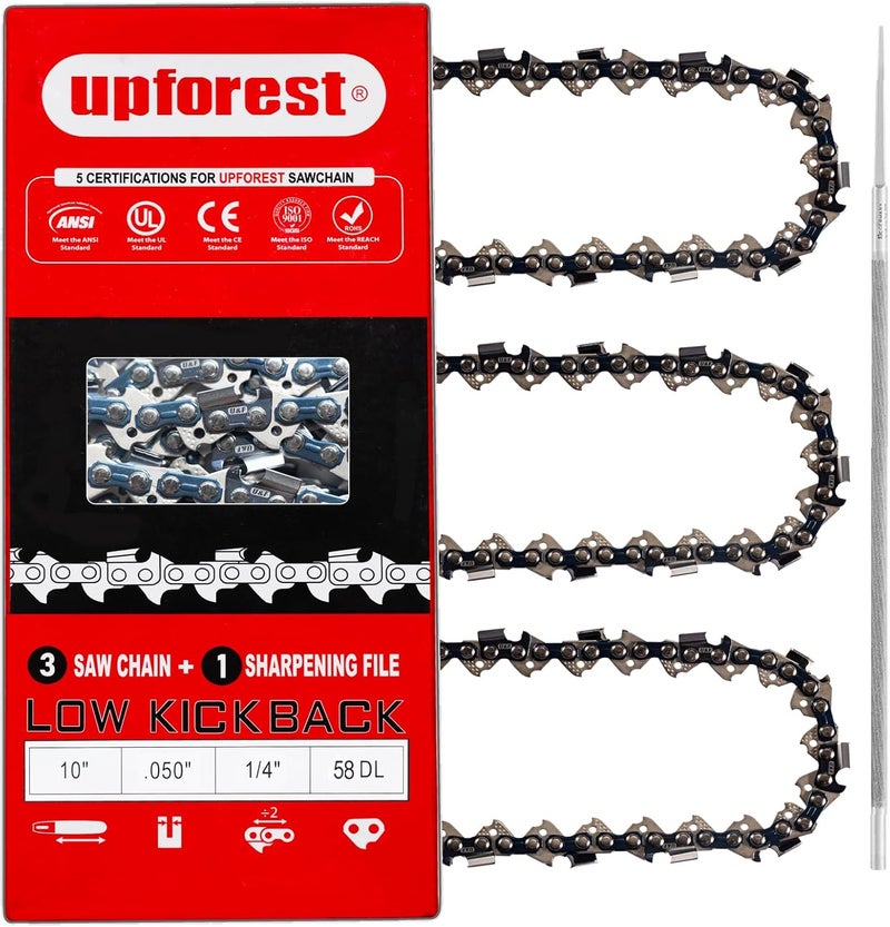 UPFOREST 10 inch Replacement Chain for Greenworks PS80L210, PS80L00, PS60L210, PS60L00, PS60L01, PS60L211 Pole Saw 2937002 Gifts for Men, Father's Day Gifts for Dad (41MTPX58) - Image 1